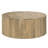 Millbury 36"W Solid Mango Wood Contemporary Round Drum Coffee Table, Fully Assembled-2144552605