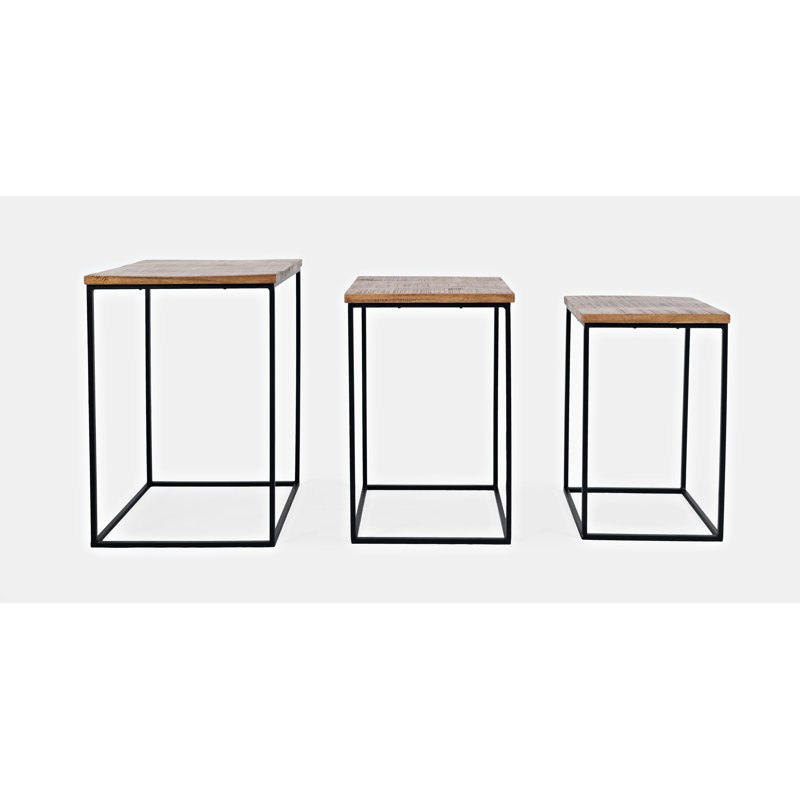 Set Of 3 Modern Rustic Nesting Tables Set Of 3 Modern Rustic Nesting Tables
