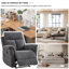 Ensemble de salon inclinable manuel 2 pièces en chenille moderne 2 pièces-1964866212