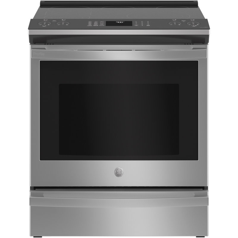 GE Profile Smart Appliances 30" 5.3 cu.ft. Slide-in Electric Range, Stainless Steel