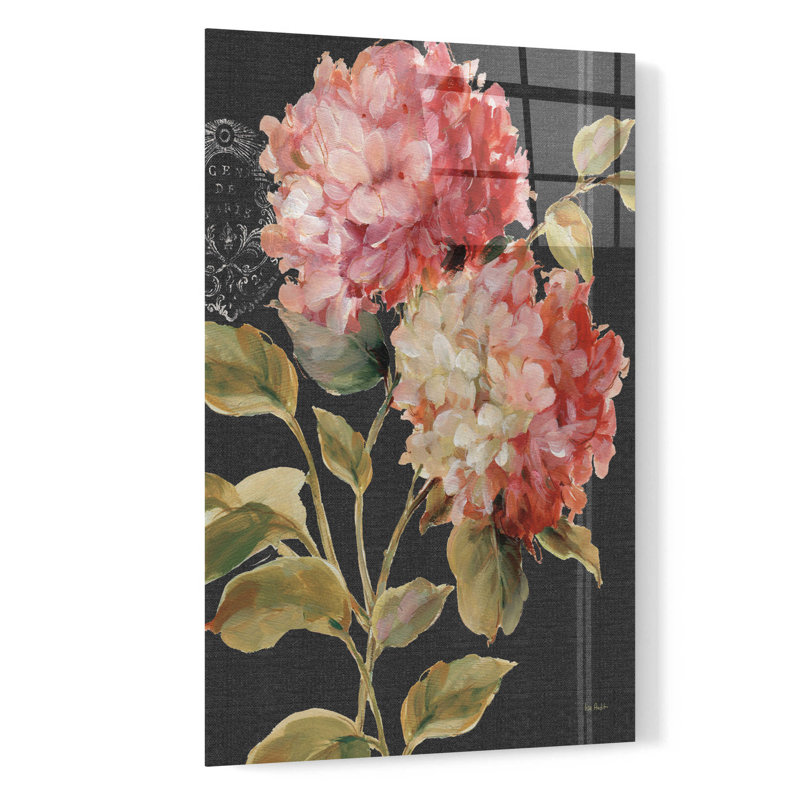 «Harmonious Hydrangeas» par Lisa Audit, art mural en verre acrylique, H 24 po x l 16 po x P 0,2 po