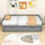 Lit de jour simple en bois avec couchette-90479238