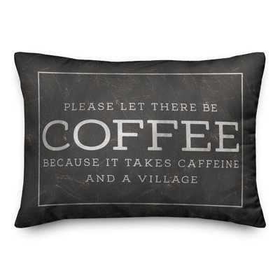 Coussin intérieur / extérieur Coffee Caffeine Village