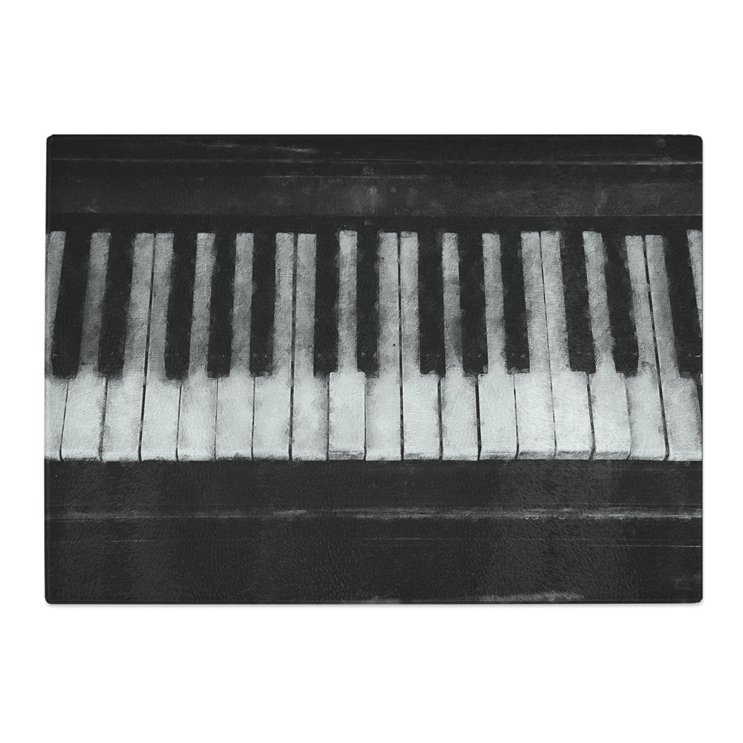Tempered Glass Broken Piano Keys Chopping Board