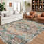 Tapis oriental en polyester bleu / brun Otani-943910029
