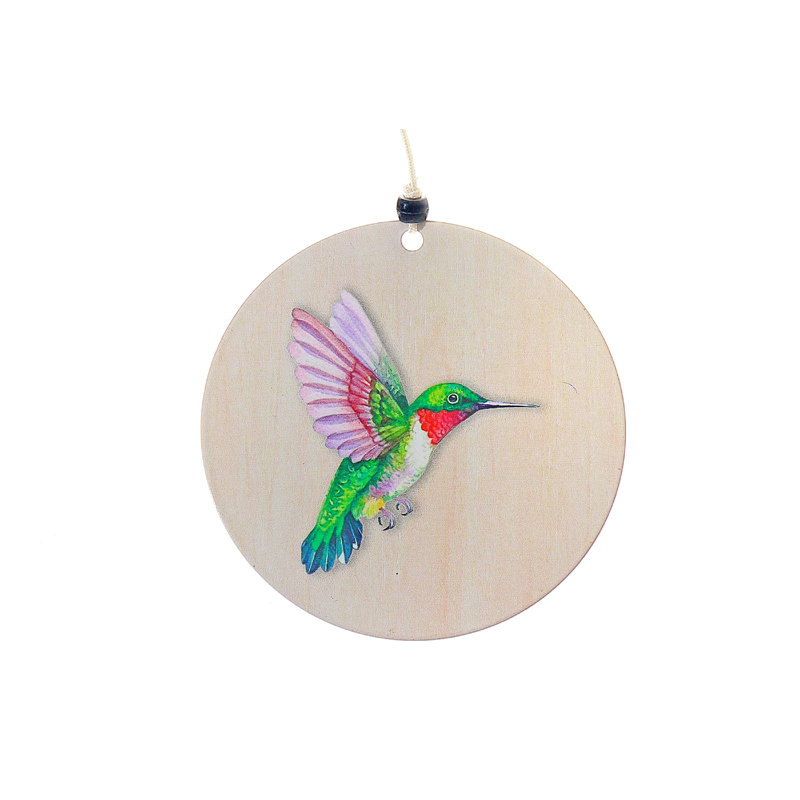 Carillon rond et naturel colibri