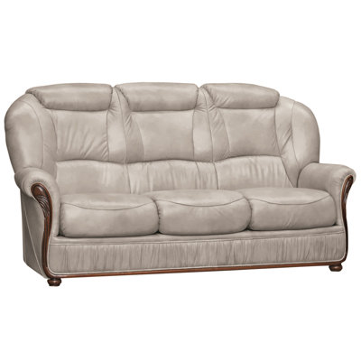 Kirwin 3 Seater Faux Leather Sofa