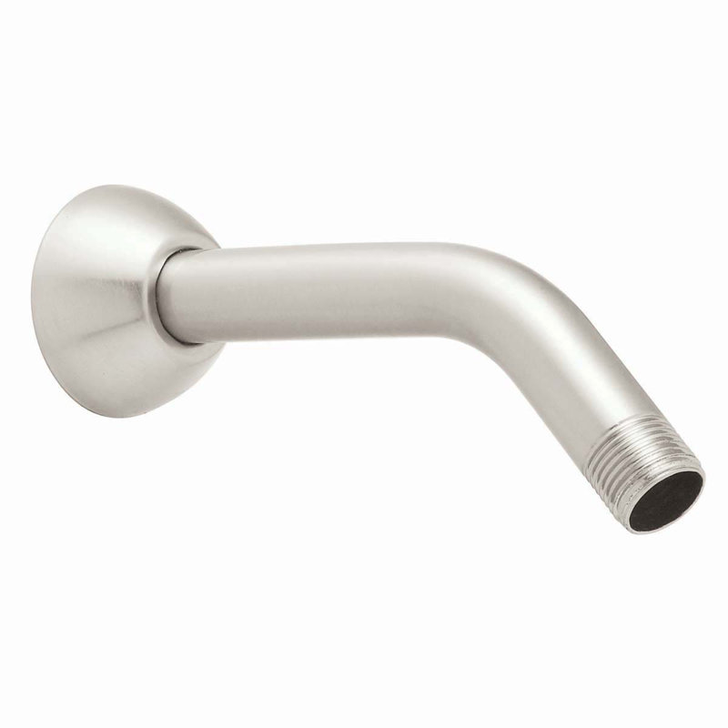 Bras de douche et bride de 7 po, Nickel brossé