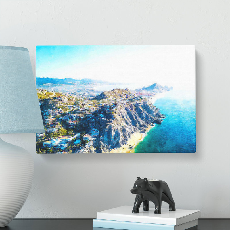 Cabo San Lucas Skyline In Mexico - Wrapped Canvas Painting, 60cm H x 91cm W x 3cm D
