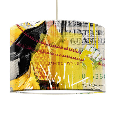Handy 29cm H Paper Drum Pendant Shade ( Screw On )