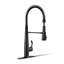 Kohler Simplice Single Handle Semi-Professional Pre-Rinse Kitchen Sink Faucet with Three-Function Pull Down Sprayer-972708878