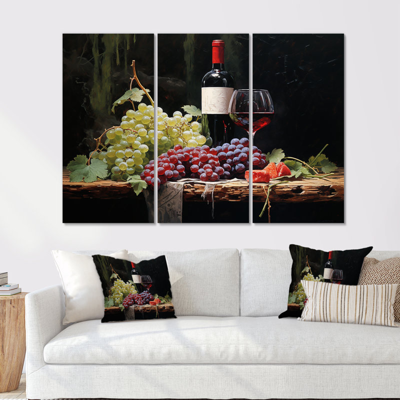 Ensemble de salon Cabernets Calm II - Wine Wall Art, H 32 po x l 48 po x P 1 po