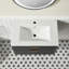 Meuble-lavabo mural simple et flottant 30 po avec lavabo en céramique