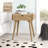Evins Solid Wood End Table with Storage and Built-In Outlets