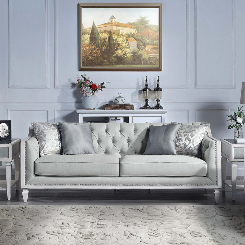 Branson Sofa Light Gray Linen