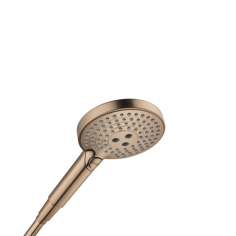 Showersolutions Rain Handheld Shower Head, Brushed Bronze