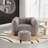 Sofas Upholstered Accent Chair with Ottoman-100675068-123028592