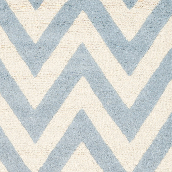Nero Chevron Wool Hand Woven Area Rug