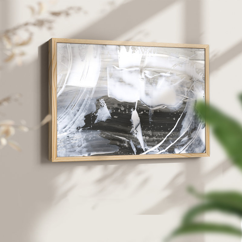 Blizzard Conditions IV -Framed Print - Restickable, Natural, 11" H x 14" W