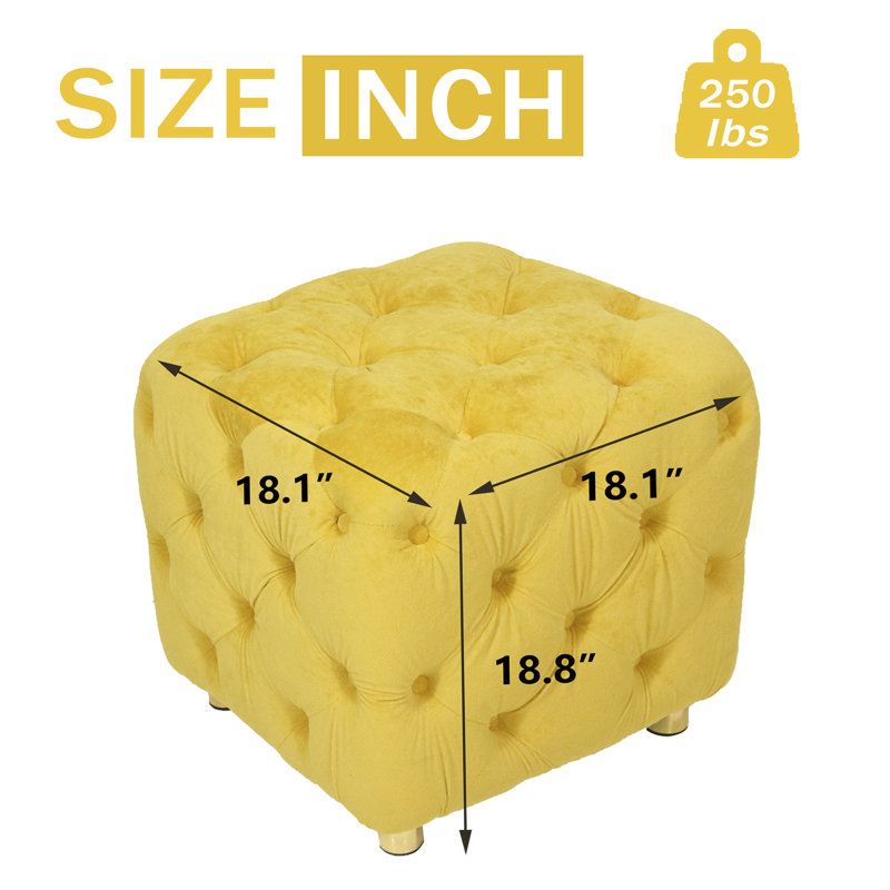Kahlee large, Velours jaune