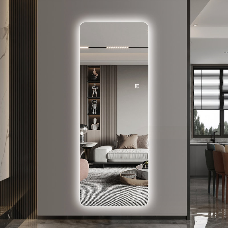 63" x 24" Rectangular Backlit Dressing Mirror with 3 Color Temperatures
