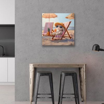 «Beach Bun» par Lucia Heffernan, art mural en verre acrylique