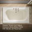 Memoirs 72" x 42" Drop In Whirlpool Acrylic Bathtub with Heater-1626765146