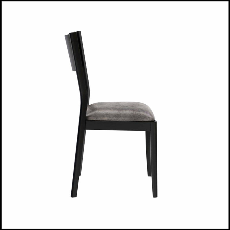 Ensemble de 2 chaises de salle à manger en similicuir blanc