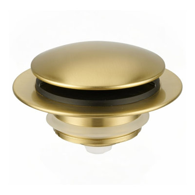 Universal Pop-Up Bathtub Drain Stopper Replacement Kit - Brushed Gold Finish