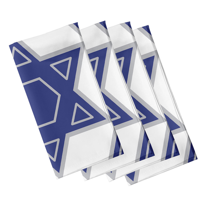 Kweli Star Pattern Napkins, White
