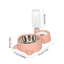 Bol à chat en acier inoxydable avec distributeur d'eau automatique 2 en 1, rose-131407960