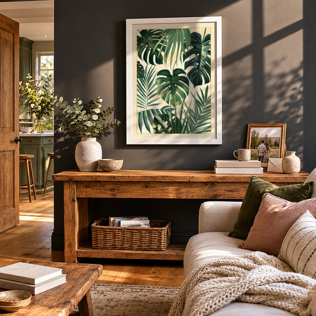 Tropical Foliage Study Botanical - Framed Print