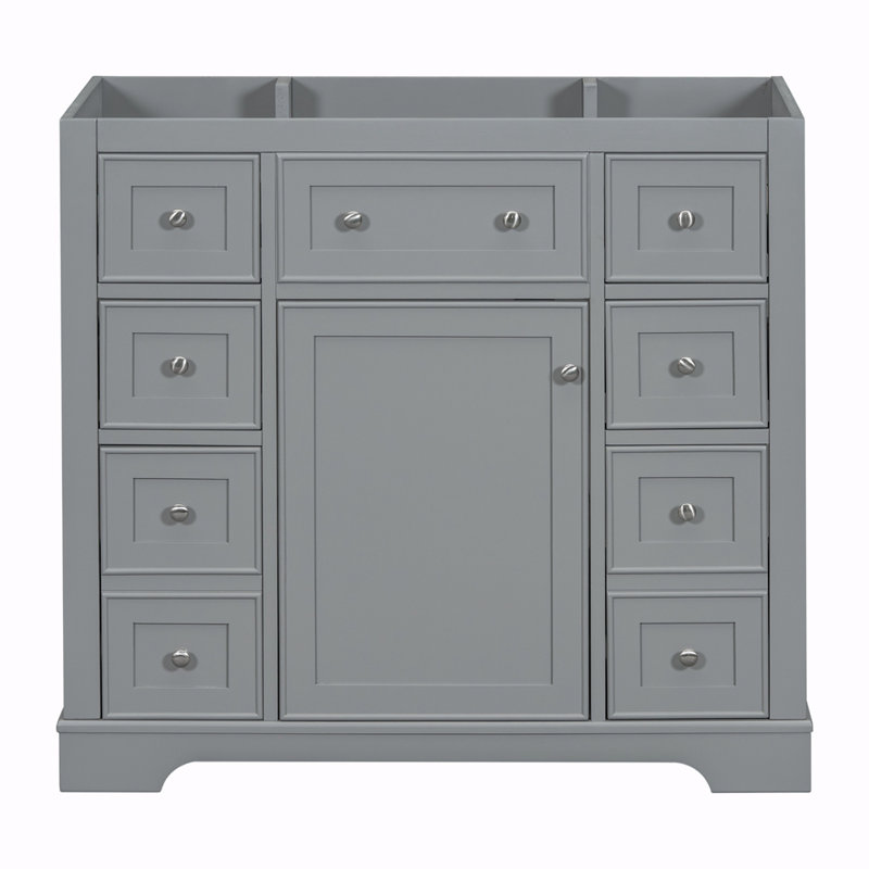 Base de meuble-lavabo simple Shadarria, Gris