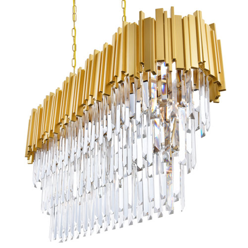 CWILighting Deco 9 - Light Dimmable Tiered Chandelier & Reviews | Wayfair