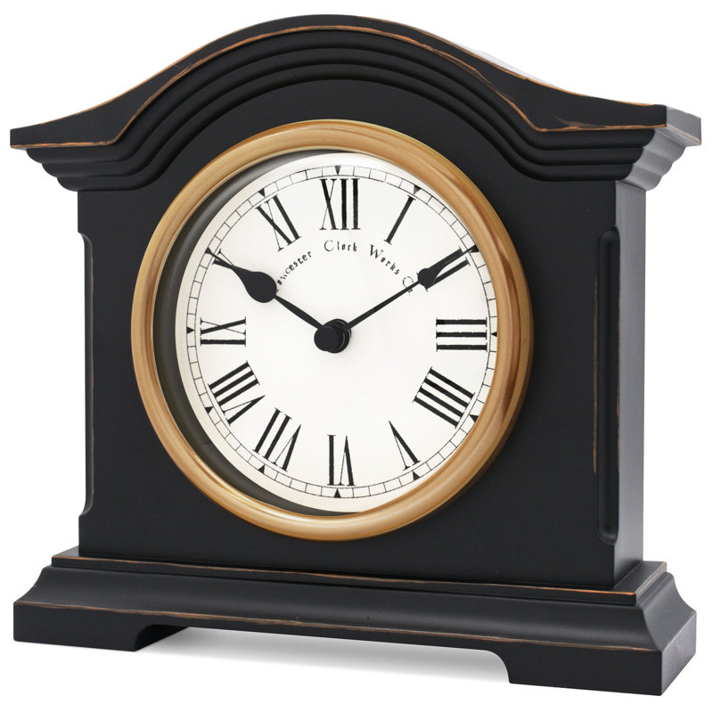 Acctim Falkenburg Mantel Clock Quartz, Black