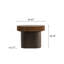 Ensemble de 2 tables basses gigognes rondes Handcraft