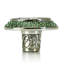 ROOKWOOD KNOB; ERINITE GREEN CRYSTAL-824458401