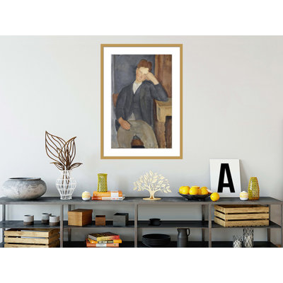 The Young Apprentice by Amedeo Modigliani, Amedeo Modigliani - Framed Giclee Print