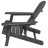 Wood Rustic Seat - Dark Gray, Foldable For Outdoor Area Chair With Element-700417761