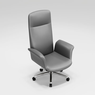 Leather Ergonomic Office Chair Executive Swivel Chair,Supports up to 350 Pounds,Height Adjustable