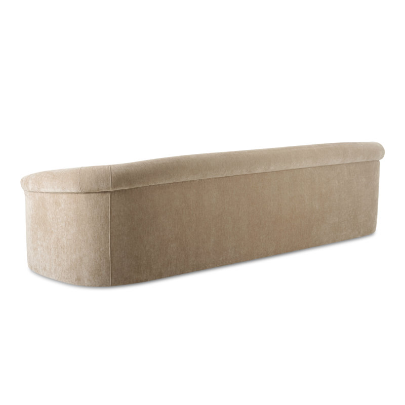 Arthur 109'' Velvet Upholstered Sofa, Beige