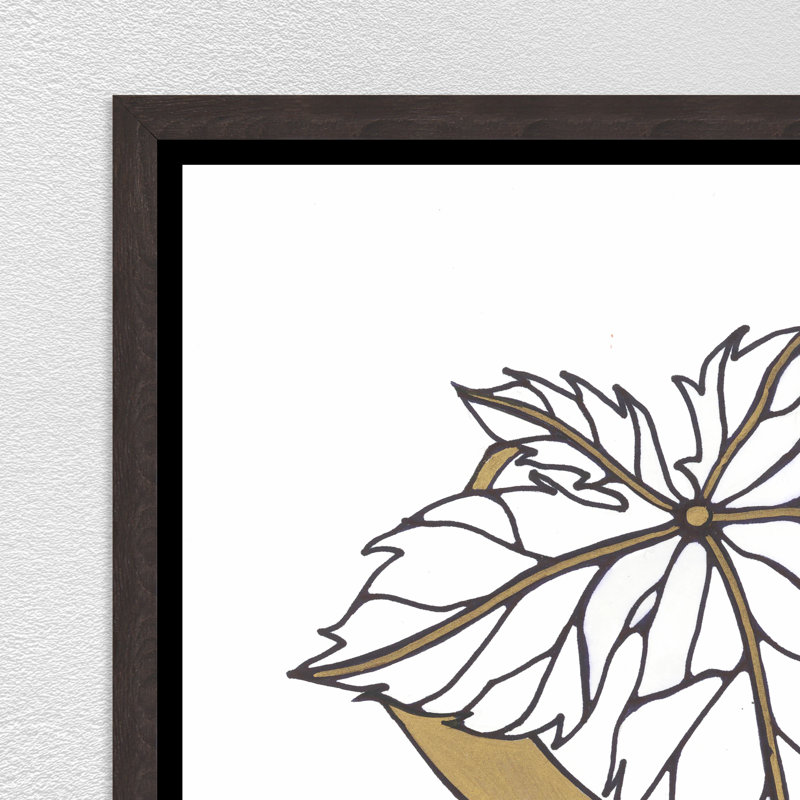"Intertwined Gold I" par Bella Lane - cadre flottant, impression sur toile, H 45,75 po x l 31,75 po