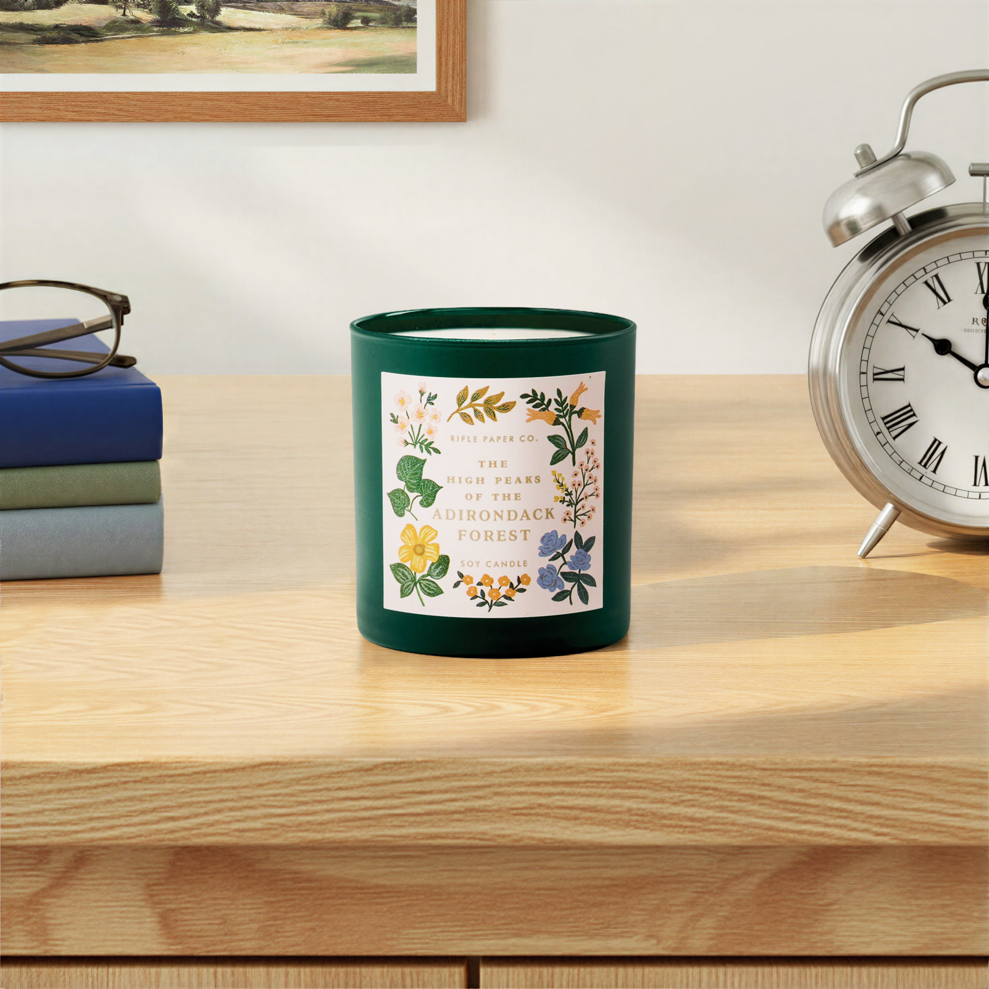 The High Peaks of the Adirondacks Forest 9.5 Oz Glass Candle]