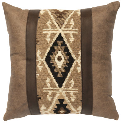 Wooded River Mountain Storm/Mushroom Pillow (18x18)