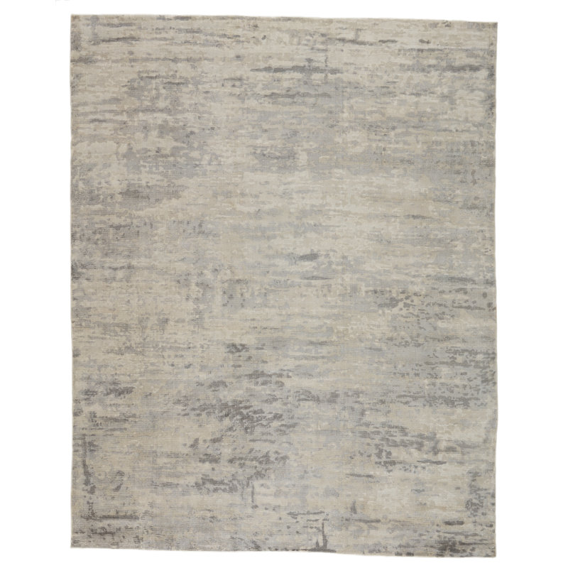Area Rug in Gray, Rectangle 9' x 12'