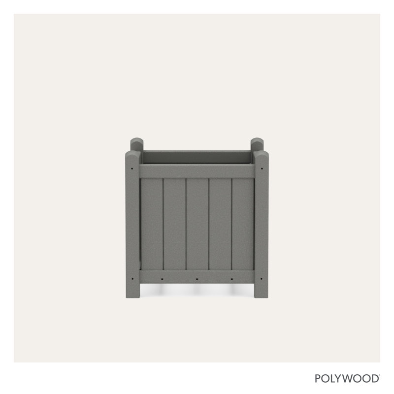 Pot à fleurs 16 po POLYWOOD, Gris ardoise