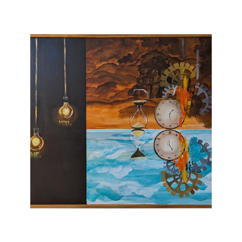 Valeur du temps | Acrylique sur toile | Par Rajeswari Swaminathan