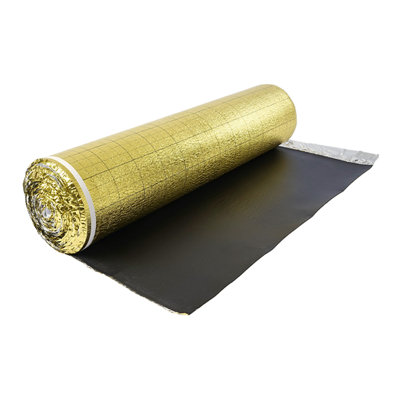 Premium Gold Soundproof Floor Underlayment Roll - 3mm Vapor Barrier & Moisture Protection for Laminate, Hardwood & Engineered Flooring (200 Sq. Ft.)