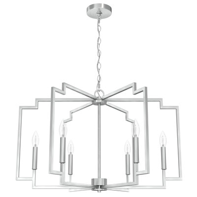 Plafonnier lustre 6 lumières 30 pouces Hunter