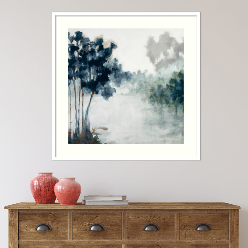 «Soft Winter Light» par Jacqueline Ellens - Reproduction d'art sur papier encadrée, H 41 po x l 41 po, Papier encadré blanc